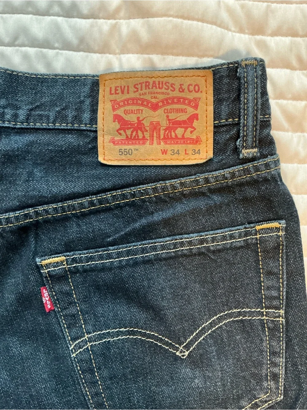 Levi's Men's Dark Blue Relaxed Straight Jeans (3)